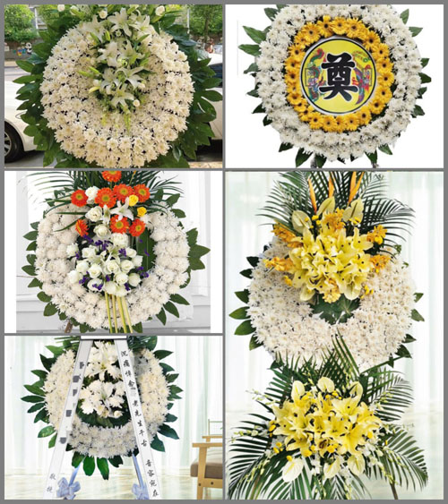 山西长治襄垣县夏店镇富庄沟村花圈速递